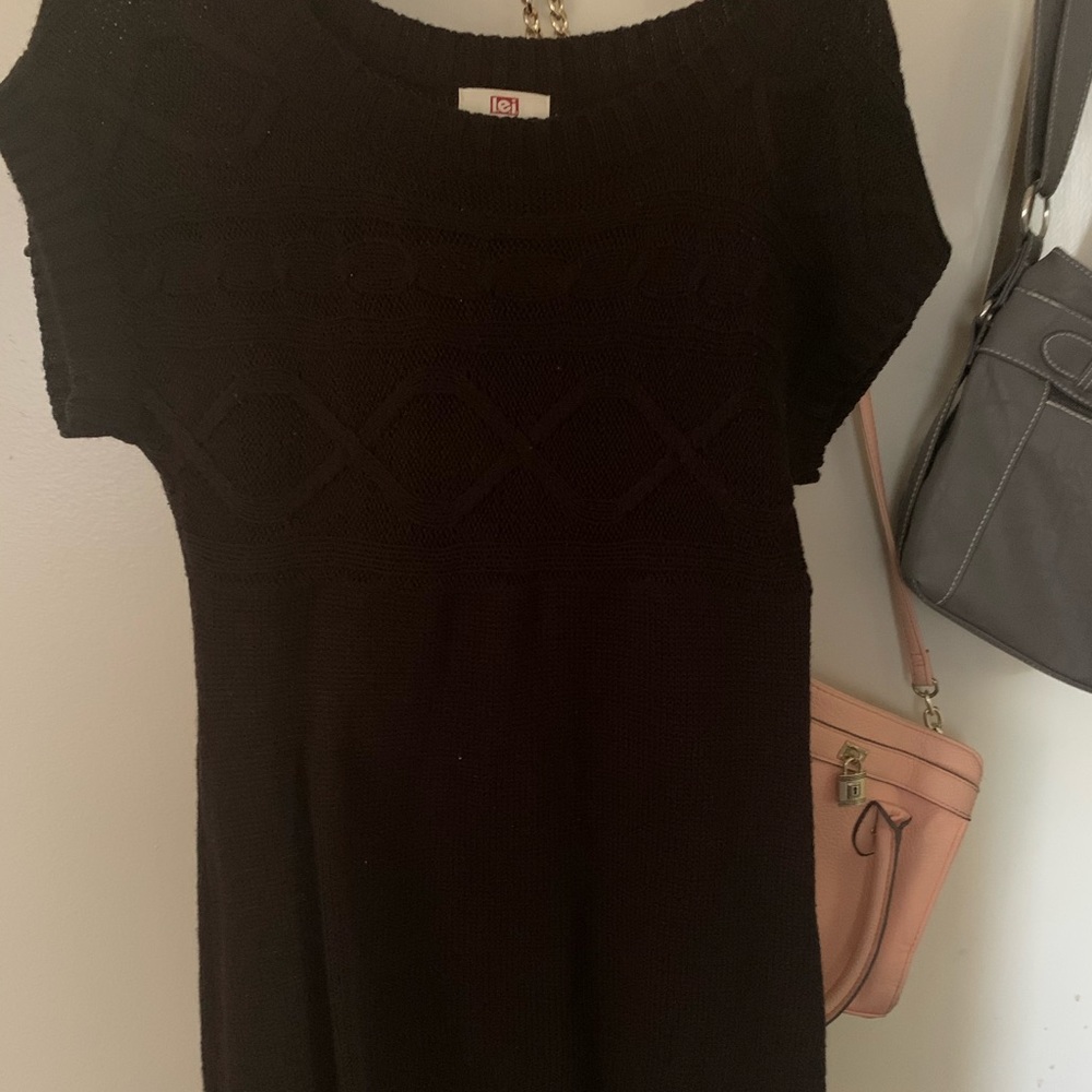 A sweater dress